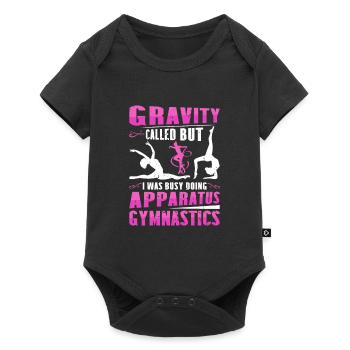 Apparatus Gymnast funny Workout - Baby Premium short-sleeve bodysuit - black - Front