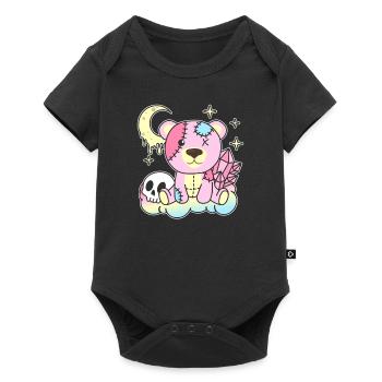 Kawaii Gothic Bear Pastel Gothic Goth - Baby Premium short-sleeve bodysuit - black - Front