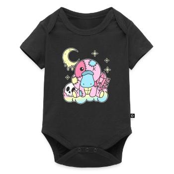 Kawaii Platypus Sloth Pastel Gothic - Baby Premium short-sleeve bodysuit - black - Front