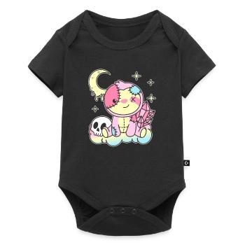 Kawaii Gothic Sloth Pastel Gothic Goth - Baby Premium short-sleeve bodysuit - black - Front