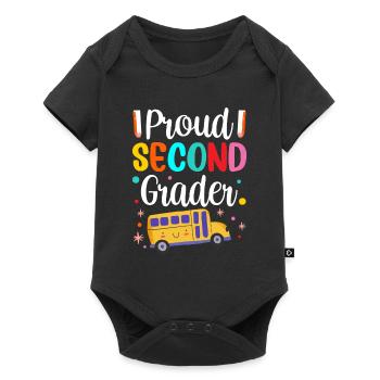 Proud Second Grader Teacher School Second Grade - Baby Premium short-sleeve bodysuit - black - Front