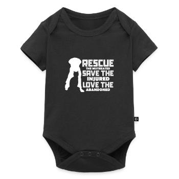 Animal Rescue - Baby Premium short-sleeve bodysuit - black - Front