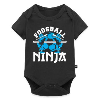 Cool Joueur de baby-foot de baby-foot Ninja - Body à manches courtes Premium Bébé - noir - Devant