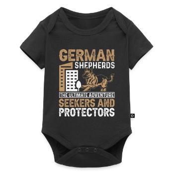 Berger allemand Propriétaire Amour - Body à manches courtes Premium Bébé - noir - Devant