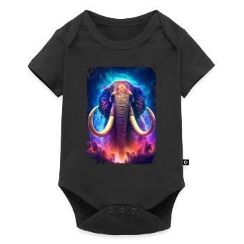 Mammut - Baby Premium Kurzarmbody - Schwarz - Vorne