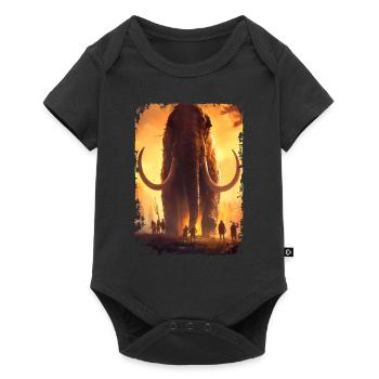 Mammut - Baby Premium Kurzarmbody - Schwarz - Vorne