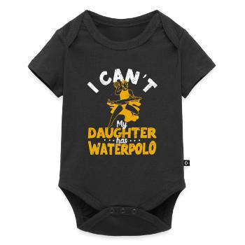 I can't My daughter has water polo mom - Baby Premium short-sleeve bodysuit - black - Front