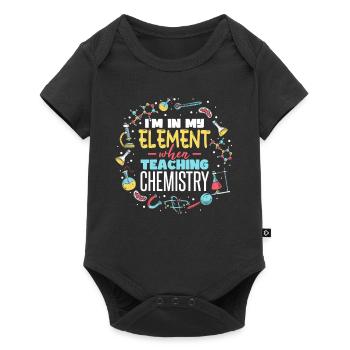 Teaching Chemistry Teacher Chemist - Baby Premium short-sleeve bodysuit - black - Front