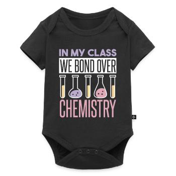 Dans ma classe, nous tissons des liens autour de la chimie - Body à manches courtes Premium Bébé - noir - Devant