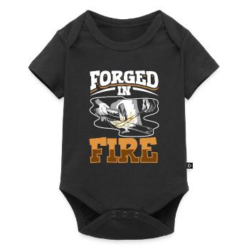 Blacksmith Metalworker Bladesmith Metal - Baby Premium short-sleeve bodysuit - black - Front