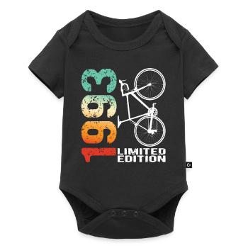 30 Anniversaire 1993 Vintage Retro Cycliste Cycliste - Body à manches courtes Premium Bébé - noir - Devant