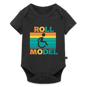 Fauteuil roulant - Body à manches courtes Premium Bébé - noir - Devant