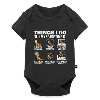 Mongoose mongoose - Baby Premium short-sleeve bodysuit - black - Front
