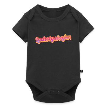 Ludwigshafenerin Ludwigshafener Ludwigshafen - Baby Premium Kurzarmbody - Schwarz - Vorne