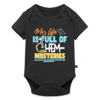 Ma vie est pleine de mystères chimiques - Body à manches courtes Premium Bébé - noir - Devant