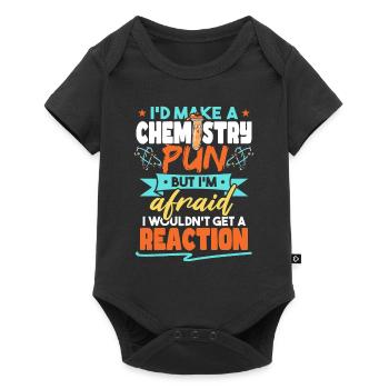 Je ferais un jeu de mots de chimie drôle drôle d’humour de chimiste - Body à manches courtes Premium Bébé - noir - Devant