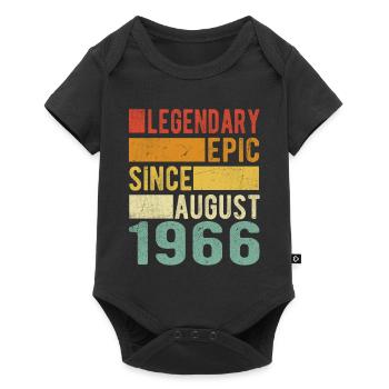 Birthday: August 1966 Legendary Epic - Baby Premium short-sleeve bodysuit - black - Front