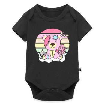 Kawaii Gothic Bear Pastel Gothic Goth - Baby Premium short-sleeve bodysuit - black - Front