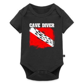 Moniteur de grotte Divemaster Instructeur de plongée profonde - Body à manches courtes Premium Bébé - noir - Devant
