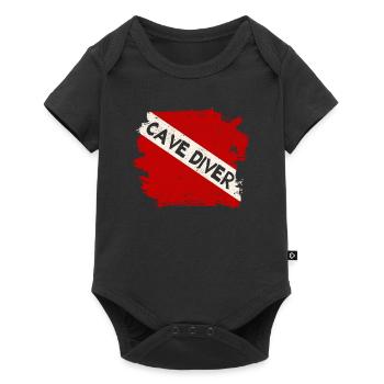 Moniteur de grotte Divemaster Instructeur de plongée profonde - Body à manches courtes Premium Bébé - noir - Devant