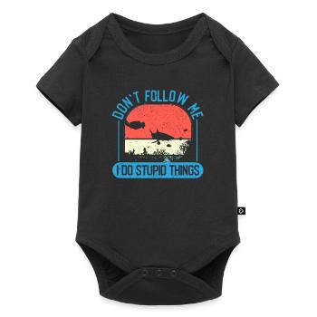 Ne me suis pas, je fais des choses stupides Tauchen Tauchen - Body à manches courtes Premium Bébé - noir - Devant