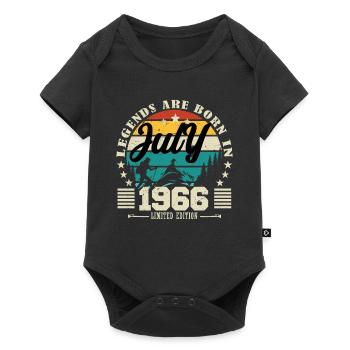 July 1966. Birthday present July 1966. - Baby Premium short-sleeve bodysuit - black - Front