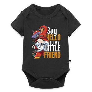 Garden Gnome Say Hello To My Little Friend - Baby Premium short-sleeve bodysuit - black - Front