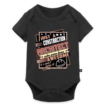 A Construction Architect Who Were Born Awesome - Baby Premium short-sleeve bodysuit - black - Front