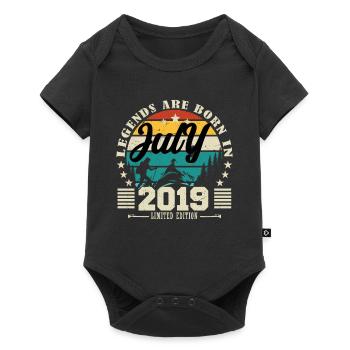 July 2019. Birthday gift July 2019. - Baby Premium short-sleeve bodysuit - black - Front