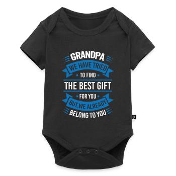 Grandpa we tried to find you the best gift - Baby Premium short-sleeve bodysuit - black - Front