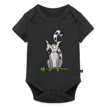 Lemur - Baby Premium short-sleeve bodysuit - black - Front