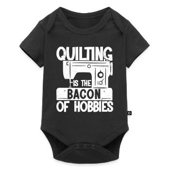 Quilting Gift Sewing Knitting Quilter - Baby Premium short-sleeve bodysuit - black - Front