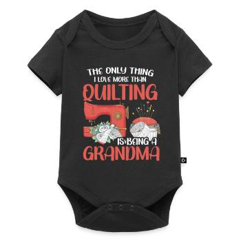 Quilting Gift Sewing Knitting Quilter - Baby Premium short-sleeve bodysuit - black - Front