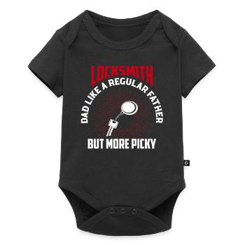 Locksmith Dad Like A Regular Father But More Picky - Baby Premium short-sleeve bodysuit - black - Front