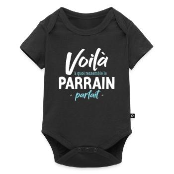 Le Parrain Parfait En Images - Body à manches courtes Premium Bébé - noir - Devant