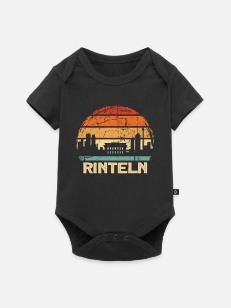 Rinteln - Baby Premium Kurzarmbody - Schwarz