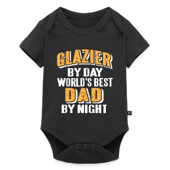 Glazier By Day World’s Best DAD By Night Funny - Body à manches courtes Premium Bébé - noir - Devant