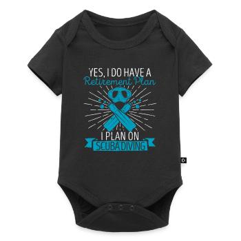 Yes, I have a diving retirement plan - Baby Premium short-sleeve bodysuit - black - Front