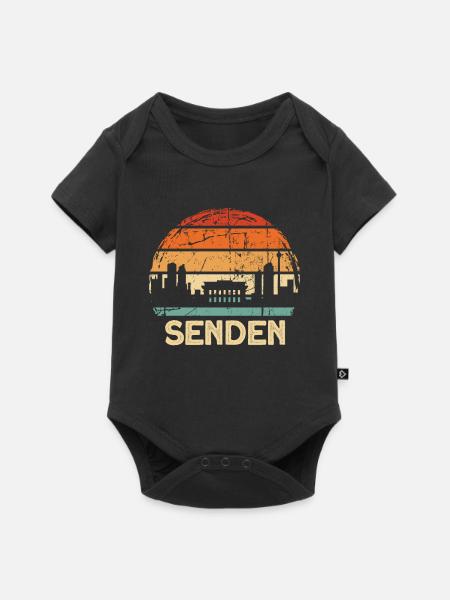Senden - Baby Premium Kurzarmbody - Schwarz