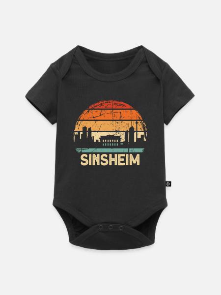Sinsheim - Baby Premium Kurzarmbody - Schwarz