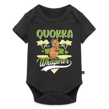 Quokka Whisperer Kangourou à queue courte - Body à manches courtes Premium Bébé - noir - Devant