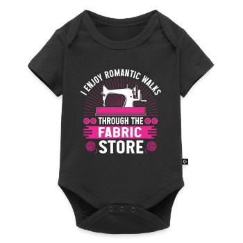 Quilten Geschenk Nähen Stricken Quilter - Baby Premium Kurzarmbody - Schwarz - Vorne