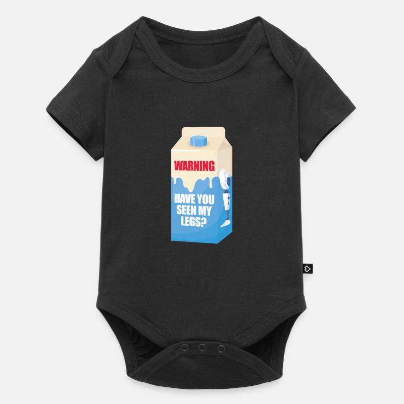 Amputation Amputieren Prothese Geschenk - Baby Premium Kurzarmbody - Schwarz