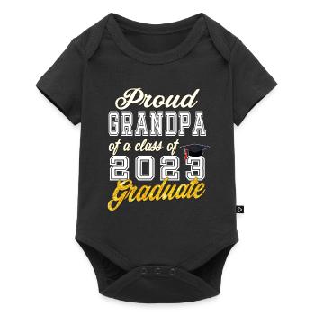 Graduation 2023 - Proud Grandpa of a Class of 2023 - Baby Premium short-sleeve bodysuit - black - Front