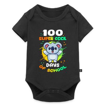 100 School Days Kids School Student Gift - Baby Premium short-sleeve bodysuit - black - Front