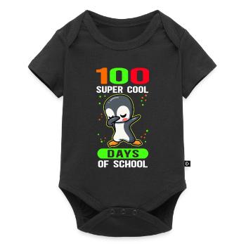 100 School Days School Kids School Gift - Baby Premium short-sleeve bodysuit - black - Front