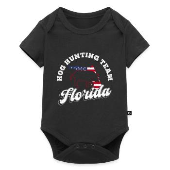 Schweinejagd Florida Design Für Wildschweinjäger - Baby Premium short-sleeve bodysuit - black - Front
