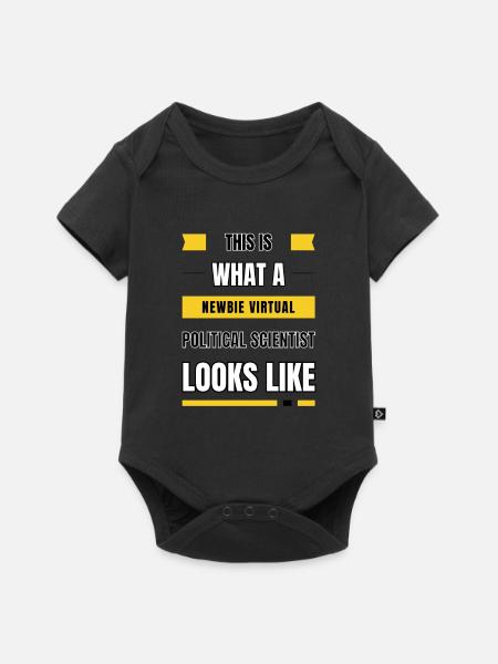 Neuling virtueller Politikwissenschaftler - Baby Premium Kurzarmbody - Schwarz