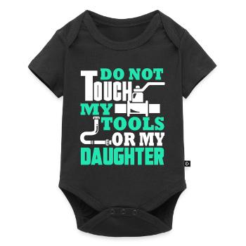 Plumber Plumber Do Not Touch My Tools - Baby Premium short-sleeve bodysuit - black - Front