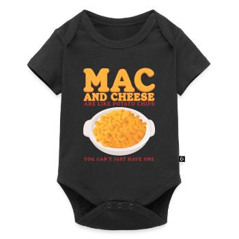 Macaroni with Cheese Mac and Cheese Gift - Baby Premium short-sleeve bodysuit - black - Front